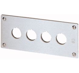 M22-E4 čelní deska pro montáž do panelu pro 4hlavice