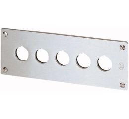 M22-E5 čelní deska pro montáž do panelu pro 5hlavic