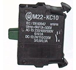 M22-KC10 kontaktní prvek zapínací se šroubovými svorkami,zadní upevnění