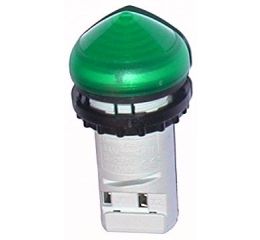 M22-LCH-G  kompaktní signálka IP67, IP69K, zvýšená s přesahem zelená