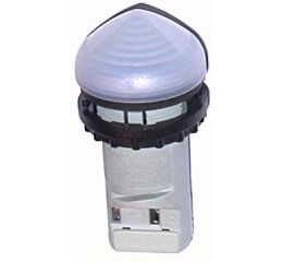 M22-LCH-W  kompaktní signálka IP67, IP69K, zvýšená s přesahem bílá