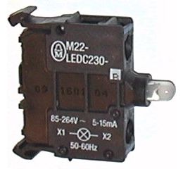 M22-LEDC230-B Prvek LED,zadní upevnění se šroubovými svorkami 85 - 264V AC modrá