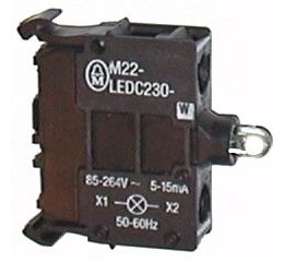 M22-LEDC230-W Prvek LED,zadní upevnění se šroubovými svorkami 85 - 264V AC bílá