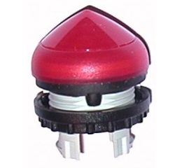 M22-LH-R hlavice pro signálky zvýšená s přesahem červená