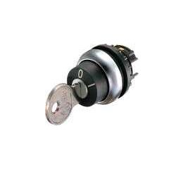 M22-WRS  hlavice otočná 2polohová s klíčem,zámek MS1