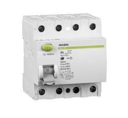Proudový chránič 25A, Ex9L-N 30mA 6kA AC čtyřpólový Noark 108331