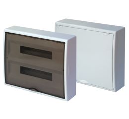 Rozvodnice 40-modulů na omítku 2x20M RZG-N-2S40 plastové neprůhledné dveře OEZ:40582