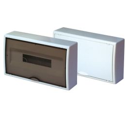 Rozvodnice 18-modulů na omítku 1x18M RZG-N-1T18 plastové průhledné dveře OEZ:40588