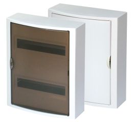 Rozvodnice  28-modulů na omítku 2x14M RZG-N-2T28 plastová průhledné dveře OEZ:40589