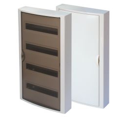 Rozvodnice  56-modulů na omítku 4x14M RZG-N-4T56 plastová průhledné dveře OEZ:40592