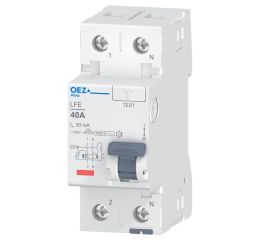 Proudový chránič 40A, LFE-40-2-030AC 30mA AC doupólový OEZ:42390