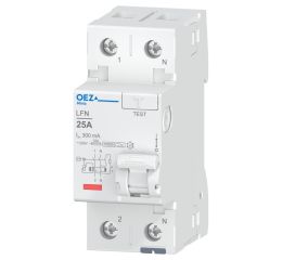 Proudový chránič 25A, LFN-25-2-300A 300mA A dvoupólový OEZ:42448