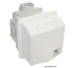 zásuvka  16A/3pólová 220V,IP44,interiérová pod omítku typ 883108v PCE bílá