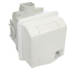 zásuvka  16A/5pólová 380V,IP44,interiérová pod omítku typ 885-6v PCE bílá