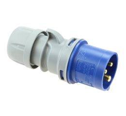 Vidlice 32A, 3pólová 230V IP44 TURBO TWIST bezšroubová svorka PCE 023-6TT