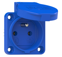 Zásuvka vestavná 16A, 3pólová 230V IP57 šroubová svorka PCE 104-0bs