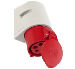 Zásuvka nástěnná 32A, 5pólová 400V IP44 šroubová svorka PCE 125-6