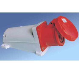 Zásuvka nástěnná 63A, 4pólová 400V IP67 šroubová svorka PCE 134-6