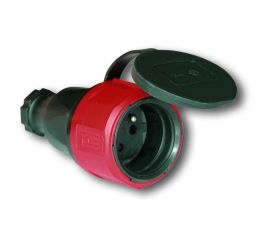 Spojka guma/polyamid 2411-sl 16A/250V IP44 "PCE"