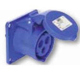 Zásuvka vestavná 16A, 3pólová 230V IP44 šroubová svorka PCE 313-6