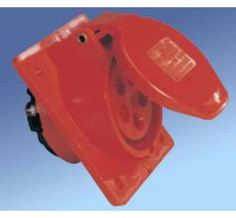 Zásuvka vestavná 32A, 5pólová 400V IP44 šroubová svorka PCE 425-6