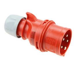 Vidlice 32A, 5pólová 400V IP44 TWIST s měničem fáze šroubová svorka PCE 7025-6