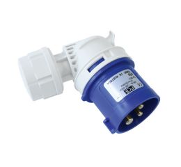 Vidlice 16A, 5pólová 400V IP44 úhlová šroubová svorka PCE 8015-6