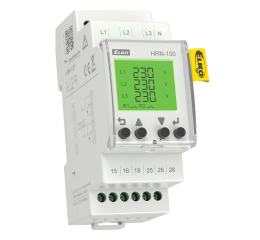 HRN-100 Hlídací multifunkční napěťové relé v 3F s LCD displejem ELKO ep