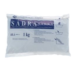 Sádra  1kg stavební bílá (1kg=1balení)