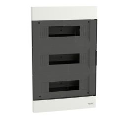 Rozvodnice 36-modulů pod omítku (3x12M) EASY9 EU kouřové průhledné dveře Schneider Electric EZ9EUA312