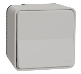 Mureva Styl MUR39026 Kompletní tlačítko řazení č.1/0, IP55, povrchové, Bílé, Schneider