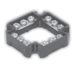 Svorkovnice krabicová-do krabic 68 6303-13 4-pólová malý věneček