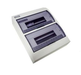 Rozvodnice  24-modulů na omítku IP30 bílá, průhledná dvířka nástěnná STI617-24 stilo