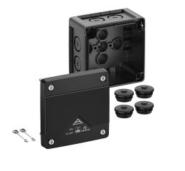 Krabice na omítku Abox Pro 025-L/sw NEW prázdná IP66 92x92x60mm černá Spelsberg 40200001