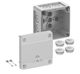 Krabice rozbočovací Abox Pro 025-L IP66/IP67/IP69 92x92x60mm šedá Spelsberg 40240001