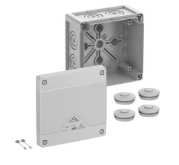 Krabice na omítku Abox PRO 060-L NEW prázdná IP66 127x127x75mm šedá Spelsberg 40640001