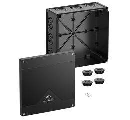 Krabice na omítku Abox Pro 350-L/sw prázdná IP66 252x252x120mm černá Spelsberg 43500001