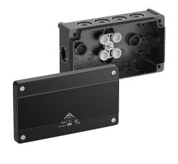 Krabice na omítku Abox 025/2-L/sw NEW dvojitá prázdná IP66 152x87x52mm černá Spelsberg 80200201