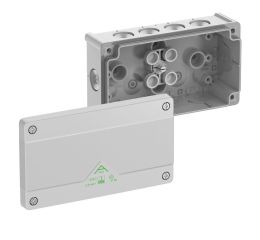 Krabice na omítku Abox 025/2-L NEW dvojitá prázdná IP66 152x87x52mm šedá Spelsberg 80240201