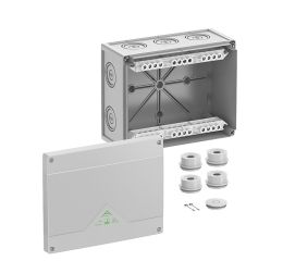 Krabice na omítku Abox 250-25² se svorkovnicí 1x5x25mm2 IP55/IP66 252x202x102mm šedá Spelsberg 82542001