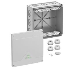 Krabice na omítku Abox 350-35² NEW se svorkovnicí 1x5x35mm2 IP55/IP66 252x252x120mm šedá Spelsberg 83542001