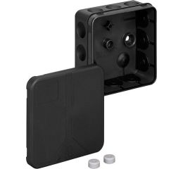 Krabice na povrch 2K-12-L/sw prázdná IP55 85x85x37mm černá Spelsberg 34421201