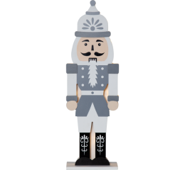 Dřevěný dekorační vojáček "LOUSKÁČEK" s LED žárovičky, vysoký 52cm, StarTrading 271-91