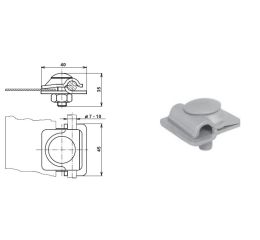 SUA Al svorka univerzální s jednou příložkou AlMgSi