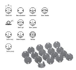 Štítek č.4 - štítek označení č.4  plast