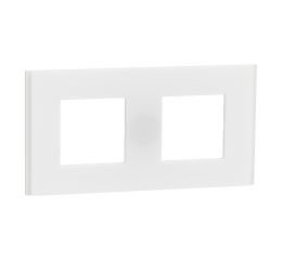 Unica Deco NU600479 Rámeček dvojnásobný Translucent white Schneider
