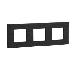 Unica Deco NU600677 Rámeček trojnásobný Slate Scheider