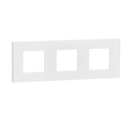 Unica Deco NU600679 Rámeček trojnásobný Translucent white Schneider