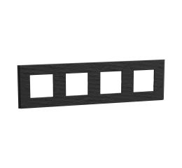 Unica Deco NU600877 Rámeček čtyřnásobný Slate Schneider