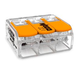 Svorka krabicová 3x6mm 221-613 bezšroubová pro flexibilní vodiče WAGO